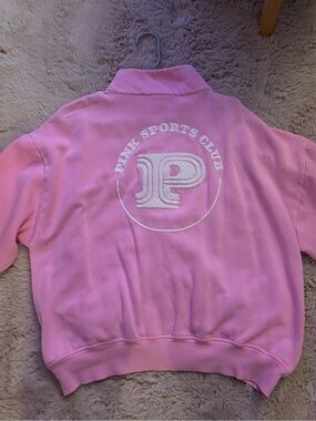 Victoria’s Secret PINK Pink Embroidered sweatshirt!